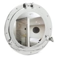 thumbnail image 2 of Metal Crafted Nickel Plated Aluminum Porthole Bathroom Decor Mirror (10 Inches), 2 of 5