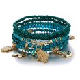 thumbnail image 5 of 4 Set Bohemian Wood Beads Bracelet Set For Women Multilayer Tassel Stackable Beaded Charm Stretch Statement Bracelet Set, 5 of 5