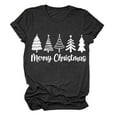 thumbnail image 3 of Weikingp T Shirts For Women Clearance,Christmas Shirts For Women Merry And Christmas Shirt Xmas Tree Graphic Holiday T Shirt Tops Crew Neck Womens Tops White M, 3 of 3