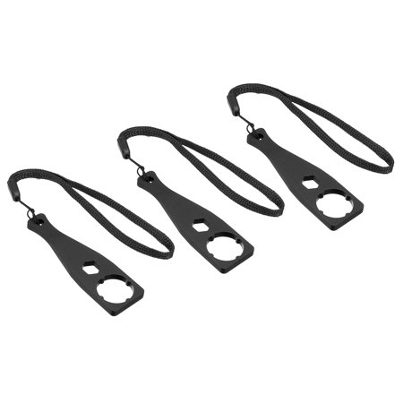 

Uxcell Aluminum Action Camera Screw Spanner Tighten Knob Bolt Nut Screw Wrench Black 3 Pack