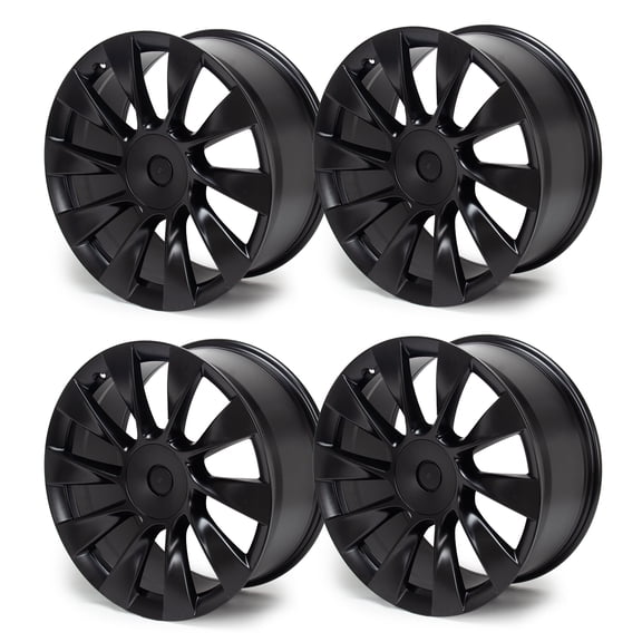 4-Pack 20'' x 9.5'' Black Replacement Wheel Rim Aluminium for Model Y 2020-2024