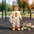thumbnail image 7 of CAICJ98 Newborn Baby Girls Easter Outfits Cute Carrot Embroidery Long Sleeve Romper and Pants Sets My First Easter Baby Girl Outfits (White,12-18 Months), 7 of 7