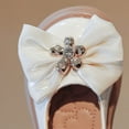 thumbnail image 6 of Otqutp Casual Baby Girls Dance Shoes Fashion Spring Summer Children Casual Shoes Girls Dress Shoes Thick Sole Round Toe Solid Color Bowknot Flowers, 6 of 9