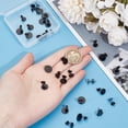 thumbnail image 3 of 1 Box 36Pcs 3 Size Black Earring Posts Stainless Steel Stud Earring Findings Hypoallergenic Blank Earring Stud with Butterfly Ear Back and Loop Round Earring Posts for Jewelry Making Supplies, 3 of 6