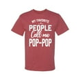 thumbnail image 2 of Wild Bobby,My Favorite People Call Me Pop-Pop Father Dad Grandpa Gift, Father's Day, Men Graphic Tees, Vintage Heather Red, 4XL, 2 of 3