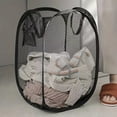 thumbnail image 2 of Mesh Pop-up Laundry Basket, Laundry Basket, Foldable Dirty Clothes Storage Basket, Large Capacity Storage Basket, 2 of 9