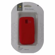 Sprint Accessories Technocel Silicone Skin for LG Optimus S - Red