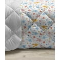 thumbnail image 3 of Pastel Down Alternative Comforter, Geometric Simplistic Pattern with Colorful Circles in Squares Funky and Retro Style, Microfiber Quilt for All Season, 5 Sizes, Multicolor, by Ambesonne, 3 of 3