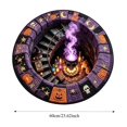 thumbnail image 5 of sruoe Horror Themed Circular Halloween Floor Mat, Spooky Optical Illusion Area Rug, Halloween Home Decor for Lounge, Bedroom Interior Decoration, 5 of 6