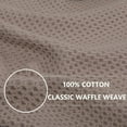 thumbnail image 3 of RUseeN 100% Cotton Waffle Weave Kitchen Dish Towels, Ultra Soft Absorbent Quick Drying Cleaning Towel, 13x28 Inches, 4-Pack, Brown, 3 of 7