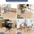 thumbnail image 5 of LEEYNEER 1pc Large Office Chair Mat - Non-Slip  Easy-Clean  Anti-Fatigue - Compatible with Hardwood Floors & Carpet - Heavy-Duty Polyester Flooring Protector for Home Office  Corporate -, 5 of 5