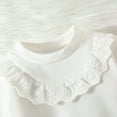 thumbnail image 5 of Annhoo Toddler Baby Girl Clothes Lace Ruffle Long Sleeve Crew Neck Pullovers Casual Infant Newborn Sweatshirt 3-18 Months, 5 of 7