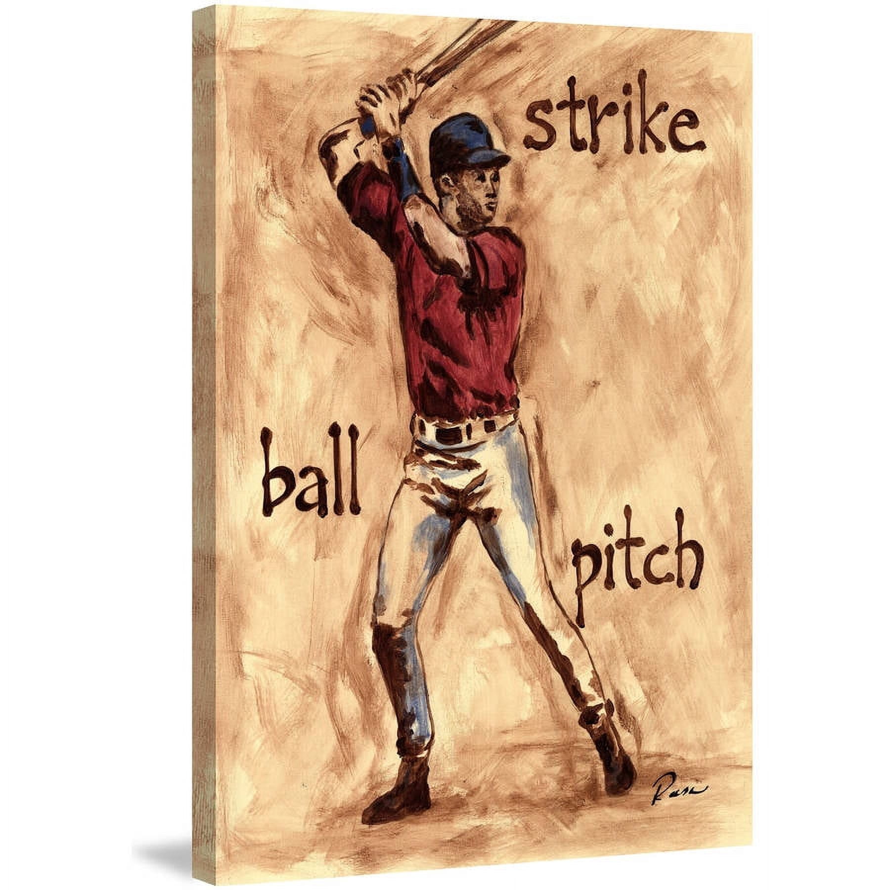 Marmont Hill "Slugger" by Reesa Qualia Painting Print on Wrapped Canvas