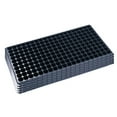 thumbnail image 2 of YaoZQ 5-Pack 200-Cell Seed Starter Trays, Heavy Duty Plug Flats for Vegetable Germination. Standard 1020 Nursery Plate 21" x 10.6" x 1.4", Black, 2 of 9