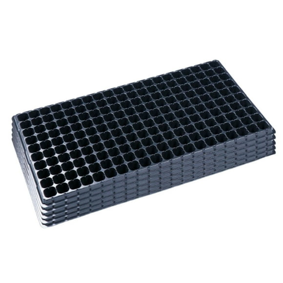 5-Pack Plastic Seedling Trays - 21"x11" Rectangular Plant Growing Trays for Vegetables, Succulents & Microgreens - No Drain Holes - Balcony Gardening Starter Kit