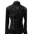 thumbnail image 2 of Joernso Casual Men Waistcoat Stand Collar Solid Color Double Breasted Slim Fit Vest for Working, 2 of 8