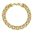 thumbnail image 4 of 14k Yellow Gold Bracelet Charm mm 8.25 in Lite 8 Double Link, 4 of 4