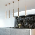 thumbnail image 2 of Cateissary Lámpara colgante LED creativa y moderna, decoración para comedor, barra dorada, foco cilíndrico Iluminación y accesorios, 2 of 6
