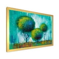 thumbnail image 2 of Designart 'Colourful Landscape Trees Impressionist II' Modern Framed Art Print, 2 of 4