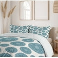 thumbnail image 6 of Ambesonne Oriental Duvet Cover Sets, Circles Motifs Elements, 2-Queen, Pale Eggshell Slate Blue, 6 of 7