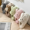 thumbnail image 4 of HomeSlipper Cloud Womens Cartoon Rabbit Flip Flops Winter Warm Plush Indoor House Shoes Casual Flat Funny Fuzzy Female Slides, 4 of 7