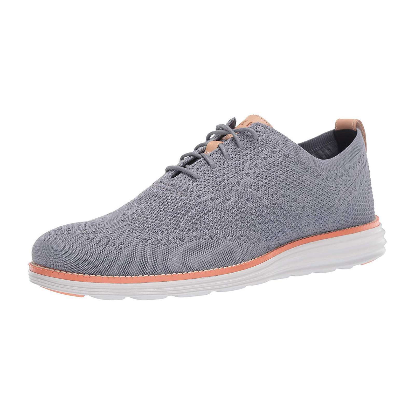Cole Haan Men\'s 10 Original Grand Wingtip Oxford Stitchlite Magnet/Ivory Grey Men main image 3