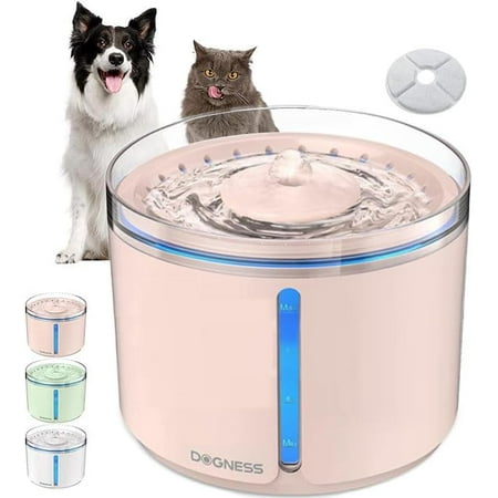 UPC: 0843775118965 | Dogness Cat Water Fountain Ultra Quiet (<25 dB) Automatic Water Dispenser for Cats and Small Dogs (Pink)
