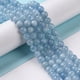 thumbnail image 4 of Round Natural Aquamarine Bead Strands 6mm Hole: 1mm about 63pcs/strand, 4 of 4
