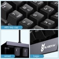 thumbnail image 7 of Merdia Mechanical Numeric Keypad Mini Wired Numpad 22 Keys OUTEMU Blue Switch Portable Keypad Extended Layout for Financial Cashier Securities | Num Pad | Keyboard Number pad | Numpad Keyboard -Black, 7 of 7