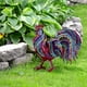 thumbnail image 5 of Escultura de Gallo de Metal, Diseño de Plumas Realistas, Material Metálico Duradero, Decoración para Jardín, Patio, Fácil de Montar, Patas Ajustables, Estatua Decorativa., 5 of 7