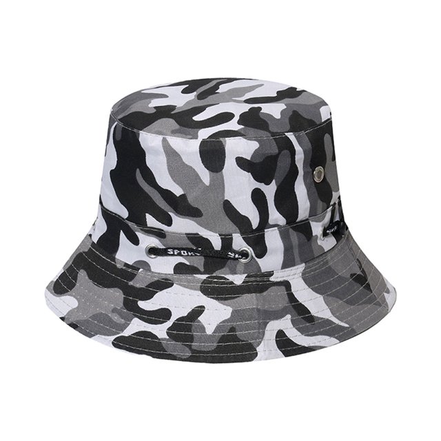 Minnieouse Sombrero de pescador cómodo y transpirable para protección solar, protector solar, gorra de pescador, sombrero de verano Sombreros patrón disruptivo5 58cm