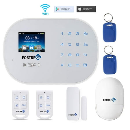 Wi-Fi 3G/4G GSM Security Alarm System- S6 Titan Starter Kit Wireless DIY Home and Business Security System Kit by Fortress Security Store- Easy to