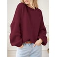 thumbnail image 3 of PRETTYGARDEN Women's Fall Oversized Sweaters Dressy Casual Long Sleeve Chunky Knit Winter Pullover Tops 2025 Holiday Outfits, 3 of 9