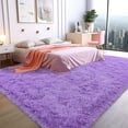 thumbnail image 6 of ZENELESS 9x12 Indoor Fluffy Rug, Extra Large Soft Rug,Non-Slip Modern Carpets for Girls Room Living Room Bedroom Nursery Purple, 6 of 8