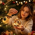 thumbnail image 6 of Homellea Light Up Owl Library Christmas Story Ornament Ball, 3D Mini Reading Scene with Warm LED Lights for Christmas Tree, Window, Mantel and Holiday Home Decor, Book Lover Gift, 3.15 Inch, 6 of 6