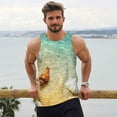 thumbnail image 6 of Fuzoiu Starfish And Seashell On The Beach Print Men's Workout Tank Tops,Sleeveless Gym Shirt Quick Dry,Fitness Bodybuilding T-Shirt,Muscle Athletic Workout Tee-Medium, 6 of 7