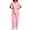 Pink, variant on Ohufall Scrub Sets for Women Womens 2 Piece Scrub Outfits Casual Short Sleeve Scrub Tops and Long Pants Sets Nurse's Uniform Lounge Set Working Sets with Pockets Clearance