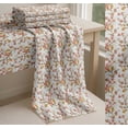 thumbnail image 6 of Soimoi White Cotton Poplin Fabric Leaves & Azalea Floral Fabric Prints By Yard 56 Inch Wide, 6 of 7