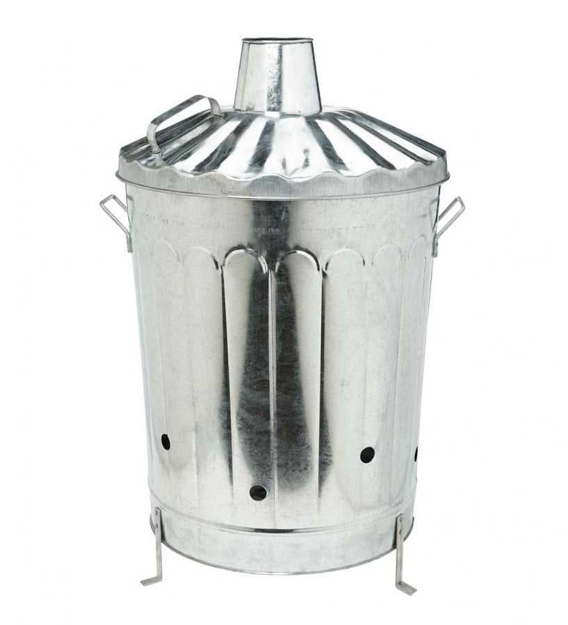 Steel Rubbish Burner Burning Container Can Compost Barrel 25.5-Inch 20 Gallon 