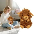 thumbnail image 2 of Weighted Highland Cow Plush Toys, Giant Highland Cow Gift Plush Toy,Adorable Stuffed Animal for Kids and Adults Highland Cattle Plushie Decor, 2 of 6