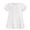 White, variant on Bxsruta Girls' Puffed Sleeves T-Shirt with Ruffle Hem, Soft Breathable Polyester for Party and Casual Wear