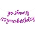 thumbnail image 1 of Banner de cumpleaños BEISHIDA Purple Go Shawty It's Your Birthday, 1 of 6