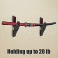 thumbnail image 4 of Sword Wall Mount 2/Set 1-Tier Padded Hook Katana Holder Adjustable Display Hanger for Samurai Sword Tanto,1-Tier-Pad, 4 of 5