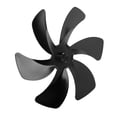 thumbnail image 3 of Aspas de ventilador de estufa de 6 aspas de aleación de aluminio que mejoran la circulación del aire caliente. Aspas de ventilador de estufa de repuesto para ventilador de chimenea, color negro., 3 of 14