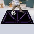 thumbnail image 2 of Tapete de entrenamiento para pasos de fútbol, tapete de Entrenamiento de fútbol con reducción de ruido, Mini tapete para puerta de campo de fútbol de Púrpura, 2 of 8