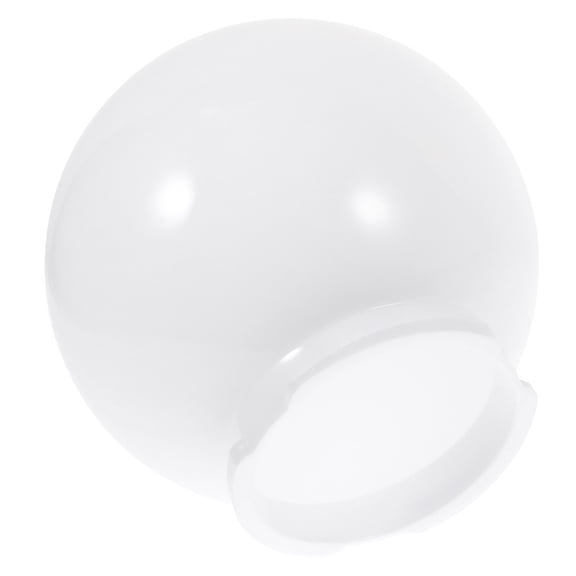BESTONZON Plastic Round Light Cover Globe Acrylic Lamp Shade White 1Pack