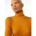 thumbnail image 7 of Free Assembly Women's Fine Ribbed Turtleneck with Long Sleeves, Lightweight, Sizes XS-XXXL, 7 of 7