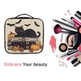 thumbnail image 6 of FORMRS Travel Makeup Bag Large Capacity Train Case Cosmetic Organizer with Adjustable Dividers, Halloween Cat, 6 of 8