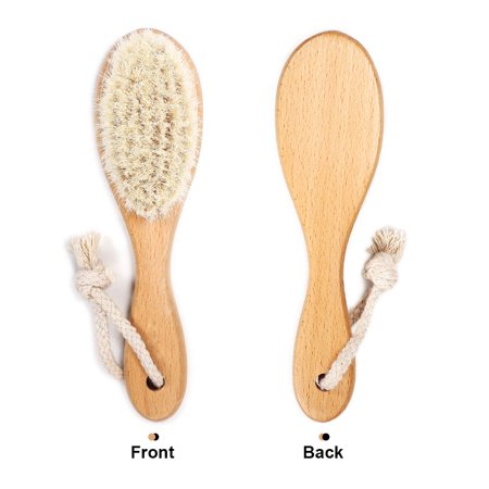 Brosse A Cheveux En Bois Pour Bebe Nouveau Ne Peigne A Cheveux Pour Bebe Laine Douce Cuir Chevelu Massage Bebe Berceau Cap Soin Brosse A Cheveux Walmart Canada