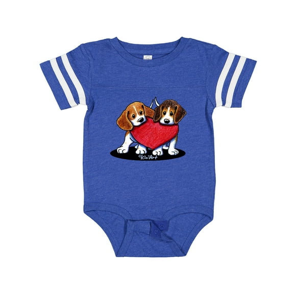 Inktastic Beagle Heartfelt Duo Boys or Girls Baby Bodysuit